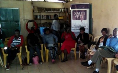 Toolkit training and mentorship for community based groups in Kibra Constituency, Nairobi County