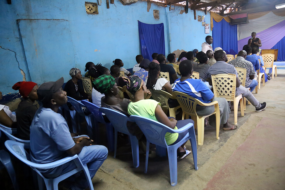 Sauti Yetu grassroots meeting.